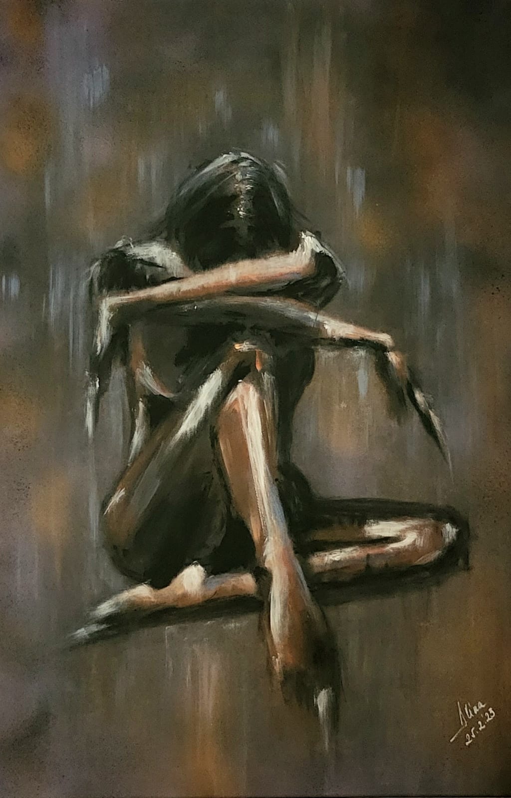 ArteDiAlina.com painting: Stuck in a moment 2